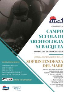 locandina Campo Scuola ARCHEOSUB Palermo - ORCA